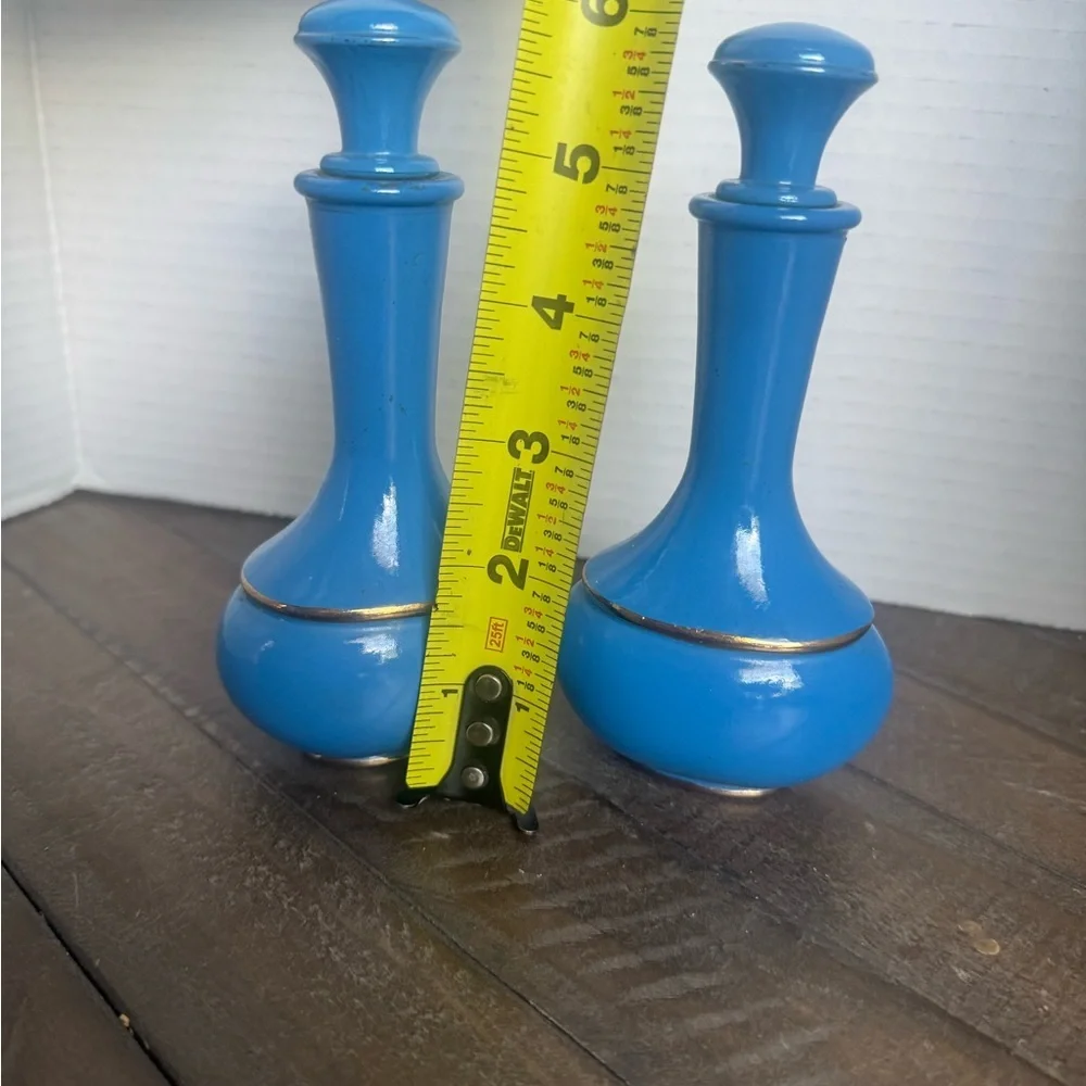 AVON Elegant Blue Ceramic Bottles